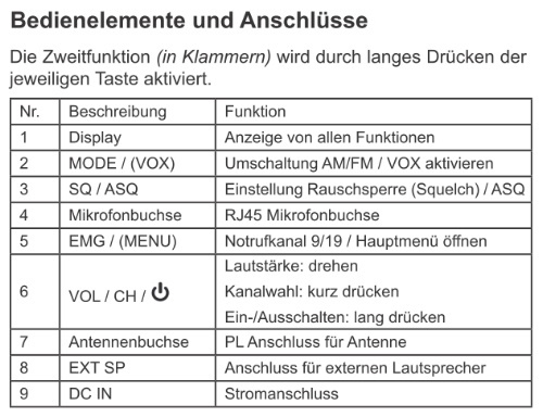 ⭐Albrecht AE 6120 VOX mit Zigarettenanzünder-Stecker - Funk